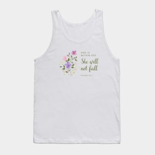 God is Within Her - Christian Apparel Tank Top